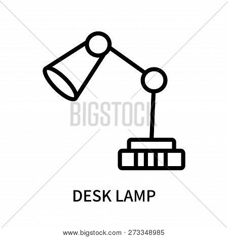 Desk lamp icon isolated on white background. Desk lamp icon Table office lamp. Desktop electric. Vector illustration