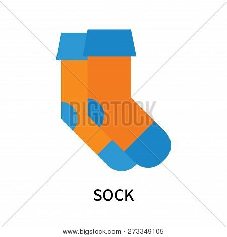 Sock Icon Isolated On White Background. Sock Icon Simple Sign. Sock Icon Trendy And Modern Symbol Fo