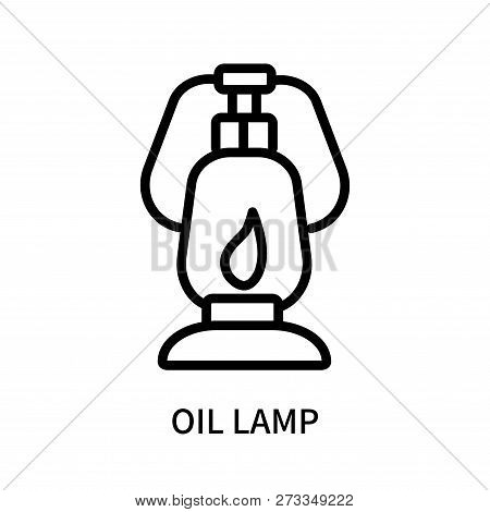 Oil Lamp Icon Isolated On White Background. Oil Lamp Icon Simple Sign. Oil Lamp Icon Trendy And Mode