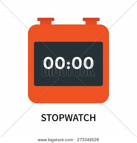 Stopwatch Icon Isolated On White Background. Stopwatch Icon Simple Sign. Stopwatch Icon Trendy And M