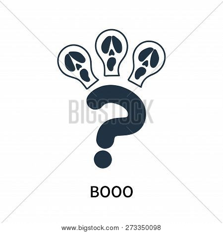 Booo Icon Isolated On White Background. Booo Icon Simple Sign. Booo Icon Trendy And Modern Symbol Fo
