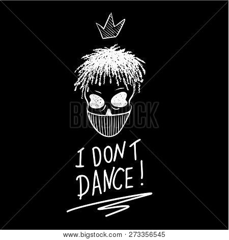 Urban Street Hip Hop Gangsta Rapper, Skull In Bandana