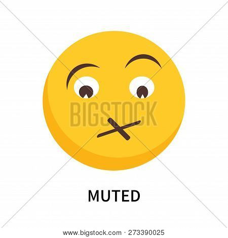 Muted Icon Isolated On White Background. Muted Icon Simple Sign. Muted Icon Trendy And Modern Symbol
