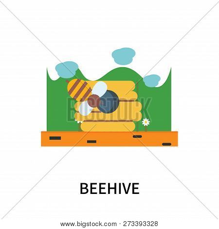Beehive Icon Isolated On White Background. Beehive Icon Simple Sign. Beehive Icon Trendy And Modern 