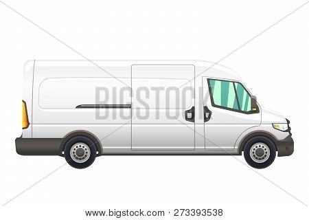Illustration Of Realistic Van On A White Background.