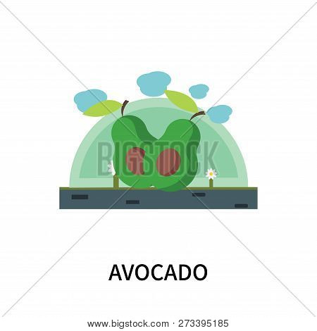 Avocado Icon Isolated On White Background. Avocado Icon Simple Sign. Avocado Icon Trendy And Modern 