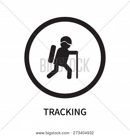 Tracking Icon Isolated On White Background. Tracking Icon Simple Sign. Tracking Icon Trendy And Mode