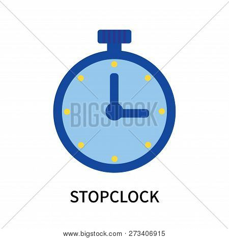Stopclock Icon Isolated On White Background. Stopclock Icon Simple Sign. Stopclock Icon Trendy And M