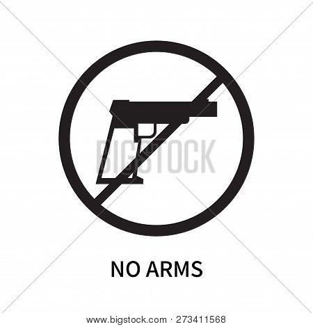 No Arms Icon Isolated On White Background. No Arms Icon Simple Sign. No Arms Icon Trendy And Modern 