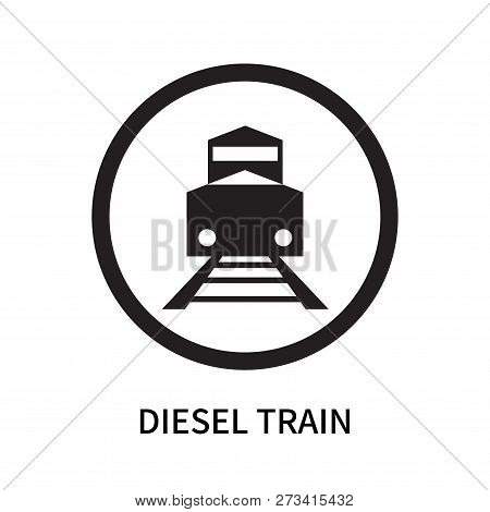 Diesel Train Icon Isolated On White Background. Diesel Train Icon Simple Sign. Diesel Train Icon Tre