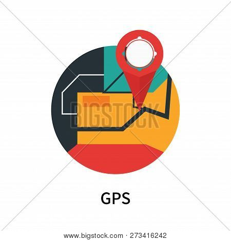 Gps Icon Isolated On White Background. Gps Icon Simple Sign. Gps Icon Trendy And Modern Symbol For G