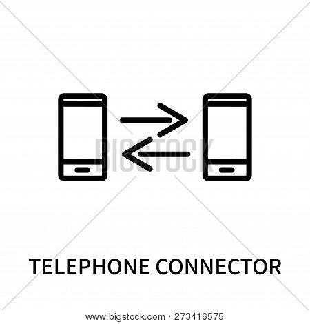 Telephone Connector Icon Isolated On White Background. Telephone Connector Icon Simple Sign. Telepho
