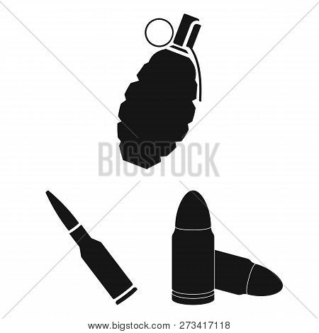 Vector Illustration Of Weapon And War Icon. Collection Of Weapon And Inventory  Stock Vector Illustr