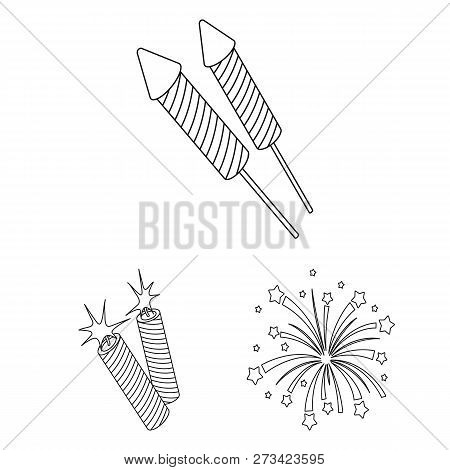 Vector Design Of Festival And Summer Symbol. Collection Of Festival And Holiday Vector Icon For Stoc
