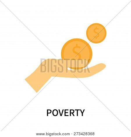 Poverty Icon Isolated On White Background. Poverty Icon Simple Sign. Poverty Icon Trendy And Modern 