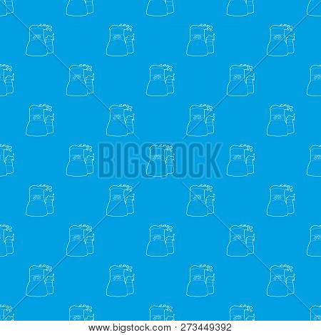 Cooling Tower Pattern Seamless Blue Repeat For Any Use