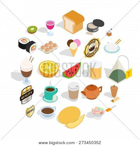 Quencher Icons Set. Isometric Set Of 25 Quencher Icons For Web Isolated On White Background