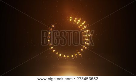 3d Render Gold Dj High-tech Led Equalizer