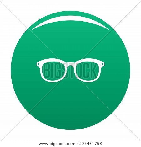 Glasses For Myopic Icon. Simple Illustration Of Glasses For Myopic Icon For Any Design Green