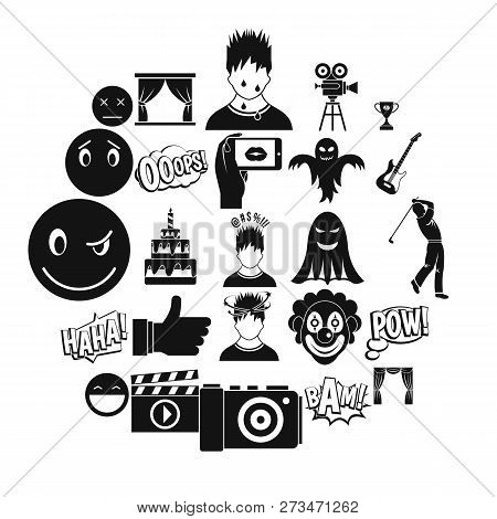 Affective Icons Set. Simple Set Of 25 Affective Icons For Web Isolated On White Background