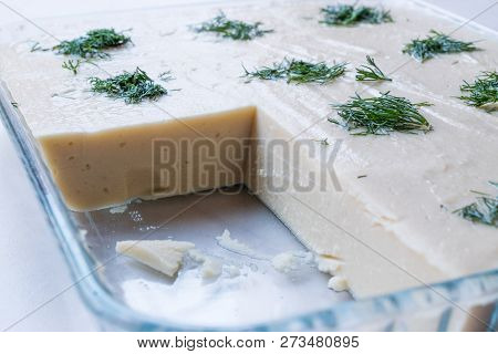 Turkish Appetizer Fava With Dill And Olive Oil / Dry Bean Puree / Split Peas.