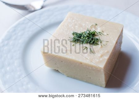 Turkish Appetizer Fava With Dill And Olive Oil / Dry Bean Puree / Split Peas.