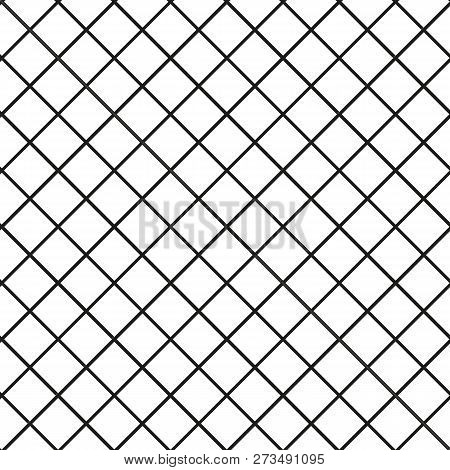 Seamless Grid, Mesh Pattern. Millimeter, Graph Paper Background. Squared Texture.