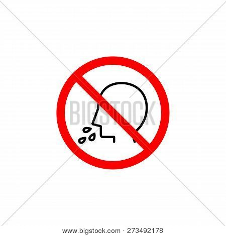 Forbidden  Spit Icon Can Be Used For Web, Logo, Mobile App, Ui, Ux