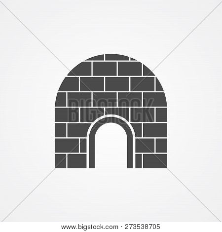 Igloo Icon Vector, Filled Flat Sign, Solid Pictogram Isolated On White. Symbol, Logo Illustration.