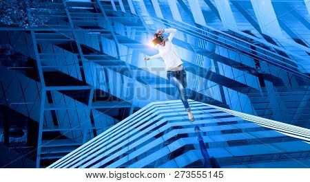 Future of virtual technology. Mixed media