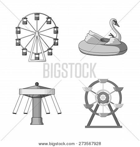 Isolated Object Of Fun And Horse  Sign. Collection Of Fun And Circus Vector Icon For Stock.