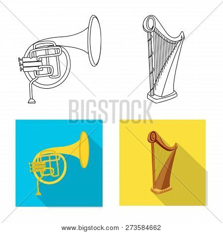 Vector Design Of Music And Tune Icon. Set Of Music And Tool Vector Icon For Stock.
