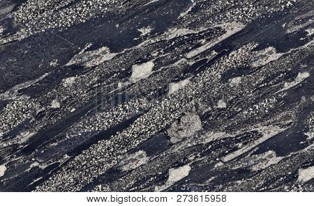 silver and black nikel ore seamless texture macro