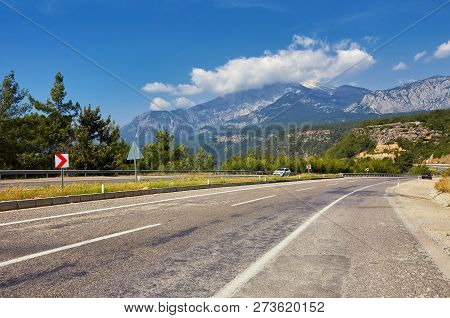 View On The Mountains In Kemer Area, Turkey
