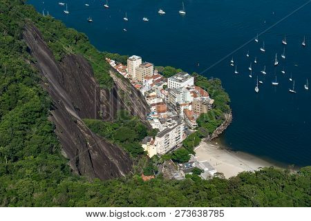 Narrow Neighborhood Of Urca At The Foot Of The Sugarloaf Mountain, Between The Rock And Guanabara Ba