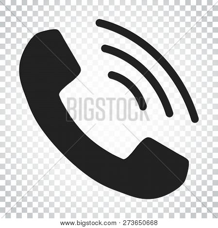 Phone Icon Vector, Contact, Support Service Sign On Isolated Bac