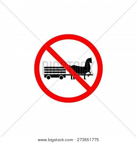 Forbidden  Horse Icon On White Background Can Be Used For Web, Logo, Mobile App, Ui, Ux