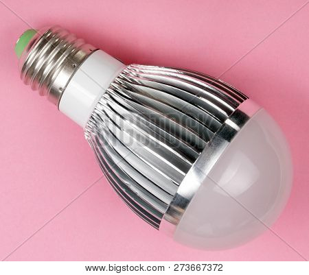 Led Tube Lamp At Dry Sunny Summer Day