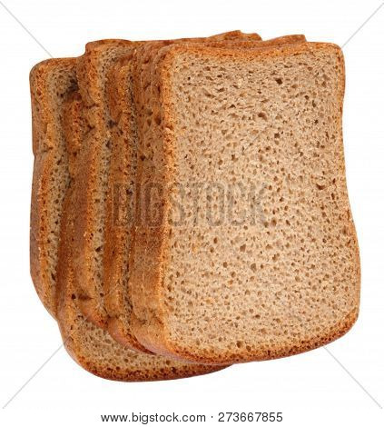 Dark Bread Isolated At Dry Sunny Summer Day