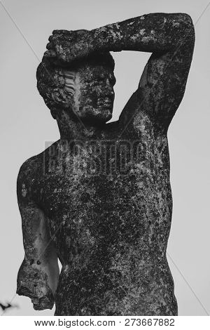 Ancient Marble Statue At Villa Cimbrone Ravello