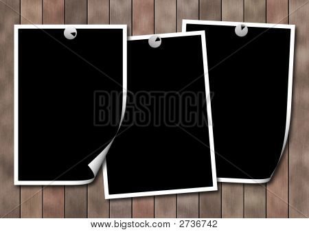 Photoframework na powierzchni drewnianych