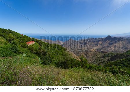 View Of The Macizo De Anaga Mountain Range. Tenerife. Canary Islands. Spain.