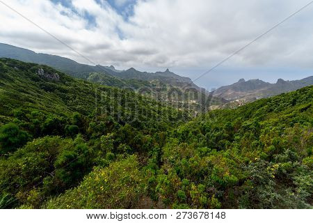 View Of The Macizo De Anaga Mountain Range. Tenerife. Canary Islands. Spain.