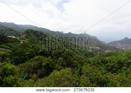 View Of The Macizo De Anaga Mountain Range. Tenerife. Canary Islands. Spain.