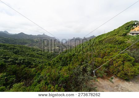 View Of The Macizo De Anaga Mountain Range. Tenerife. Canary Islands. Spain.