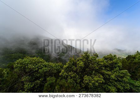 View Of The Macizo De Anaga Mountain Range. Tenerife. Canary Islands. Spain.