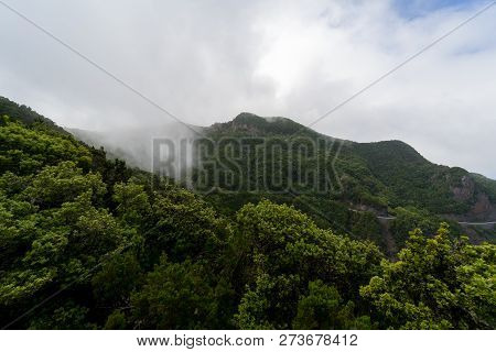 View Of The Macizo De Anaga Mountain Range. Tenerife. Canary Islands. Spain.