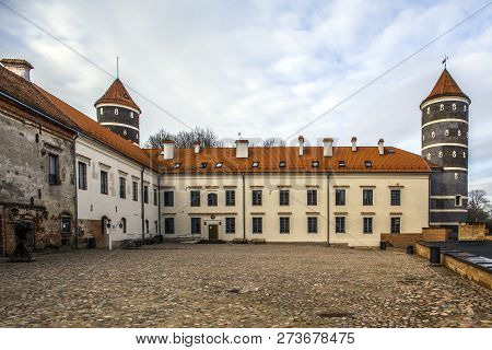Panemune Castle In Lithuania.the Initial Hill Fort Of The Teutonic Knights