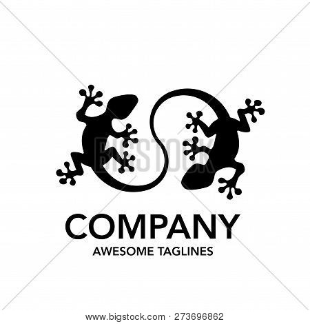 Creative Lizard Connect Logo And Symbols Template Vector