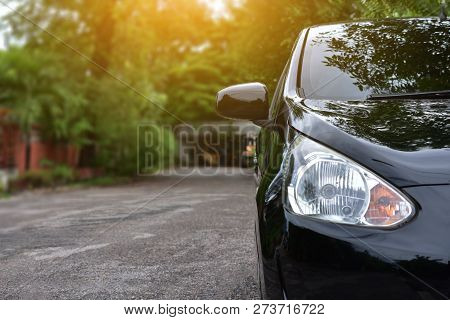 Car Parked On Road,car Parked On Street